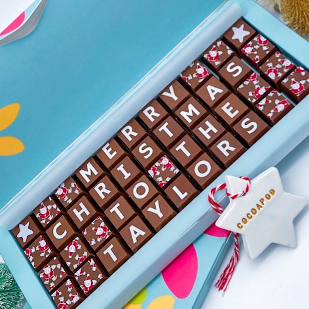 Personalised Christmas Chocolate Gift Box