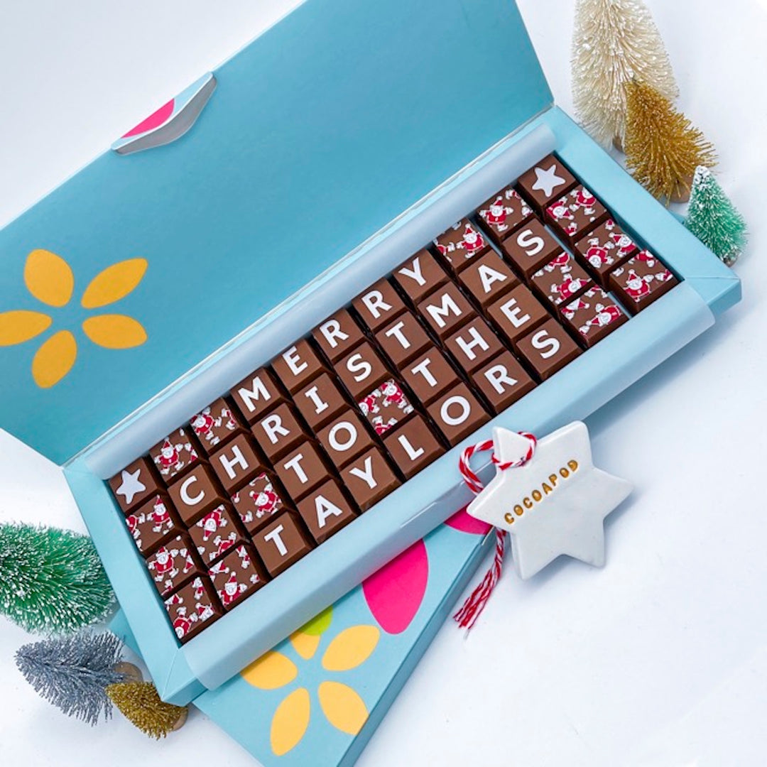 Personalised Christmas Chocolate Gift Box