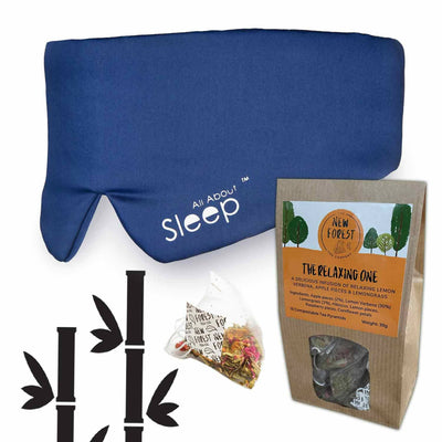 The Relaxation Set: Organic Bamboo Sleep Mask & Relaxing Tea
