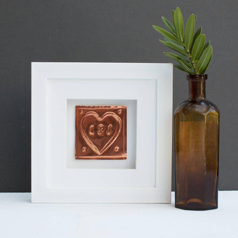 Personalised Handmade 7th Anniversary Copper Heart