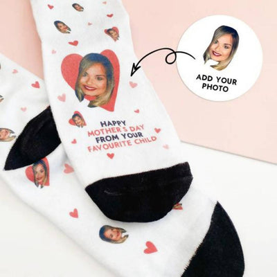 Personalised Photo Socks Mother's Day Gift