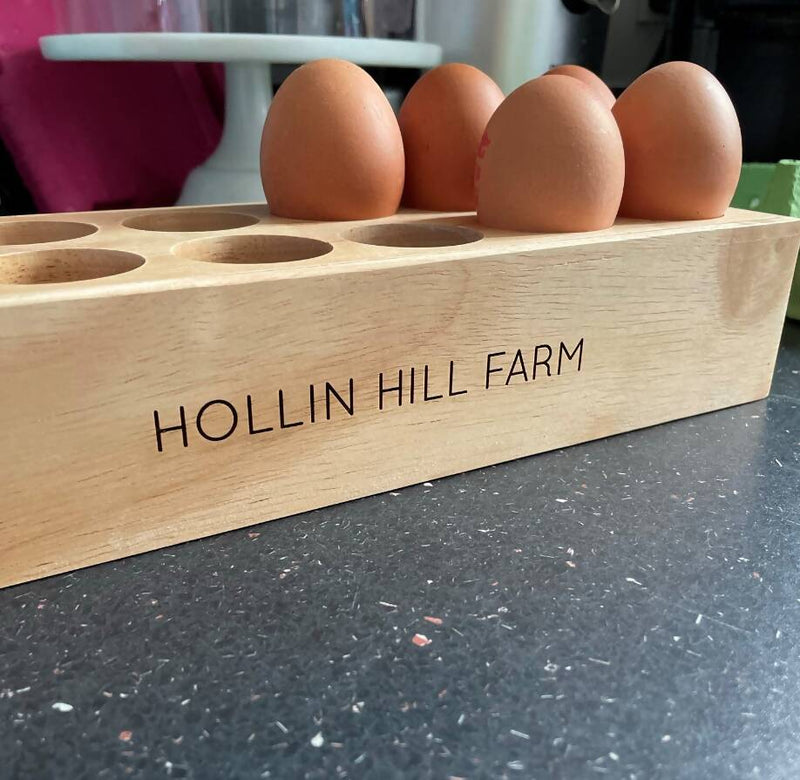 Personalised Wooden Egg Holder