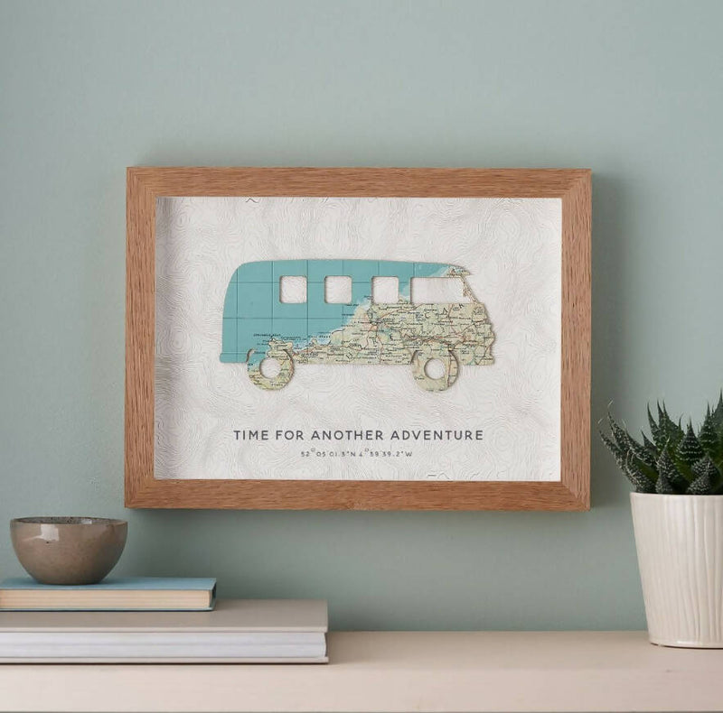 Personalised Map Campervan Print