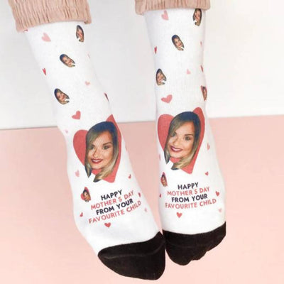 Personalised Photo Socks Mother's Day Gift