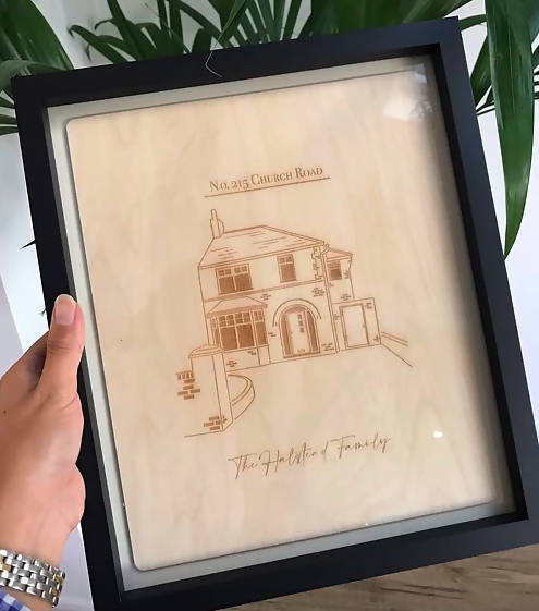 House Drawing Framed