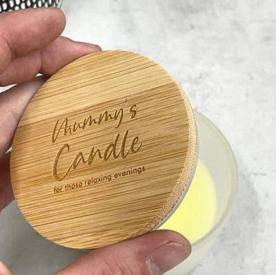 Personalised Vanilla Candle