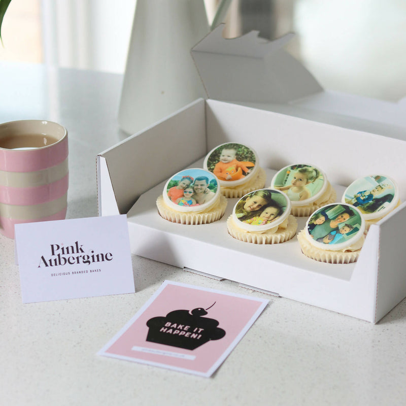Gift Boxed Logo Branded Cupcakes