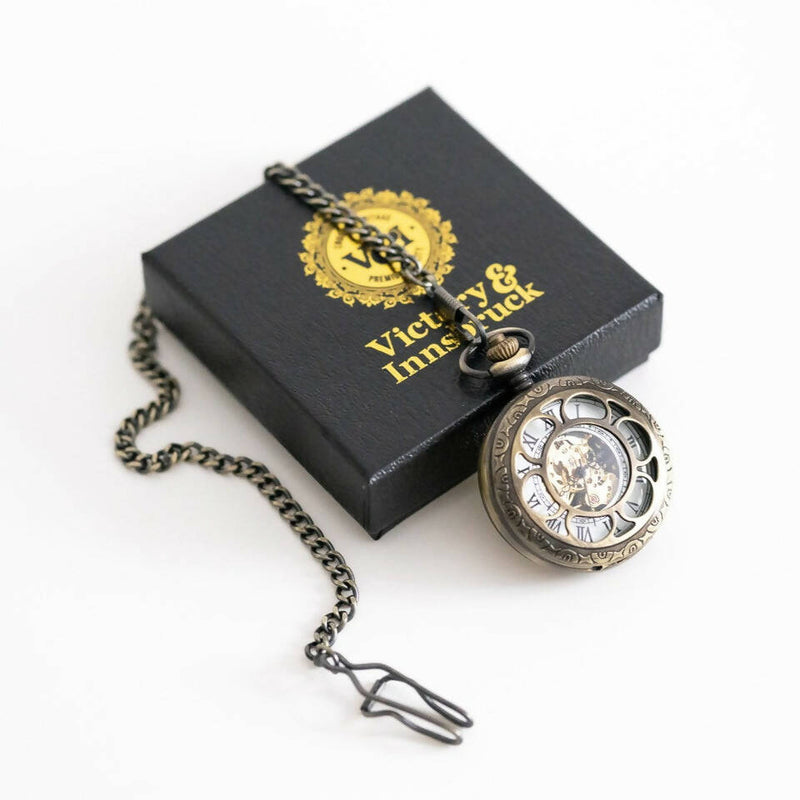 Steampunk / Skeleton / Double Hunter Pocket Watches (Available in multiple styles/colours)