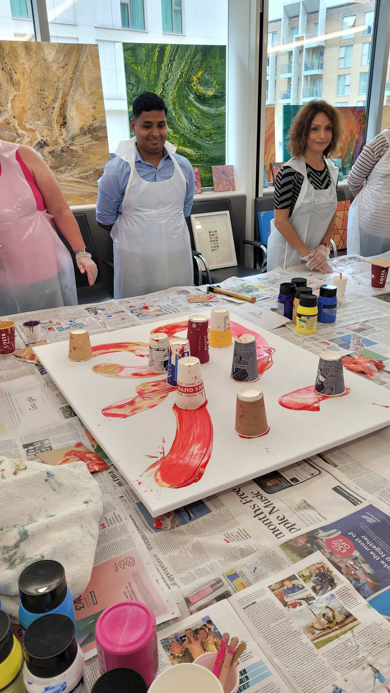 Team Acrylic Pouring - In-person workshop