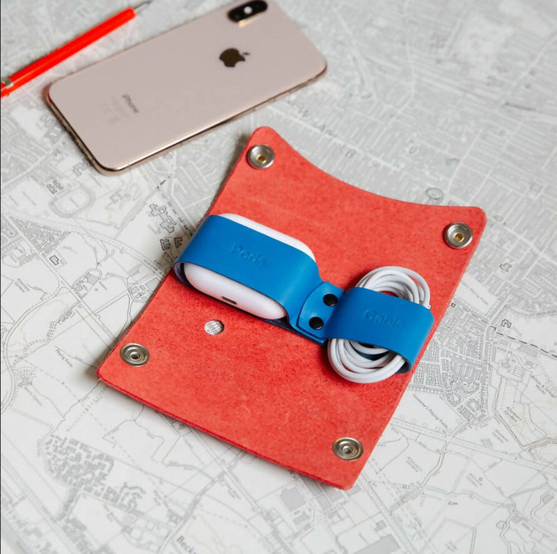 Personalised Leather AirPod case - PodFrog