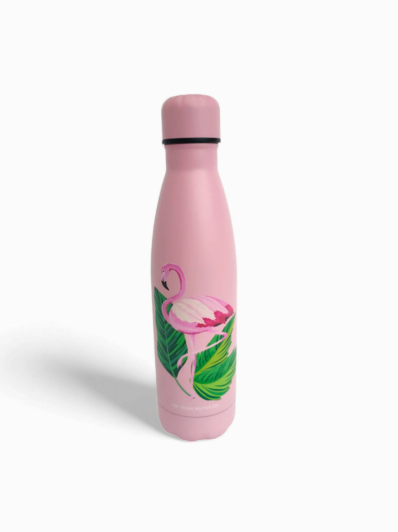 Flamingo Print Insulated Water Bottle