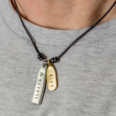 PERSONALISED MIXED TAG NECKLACE