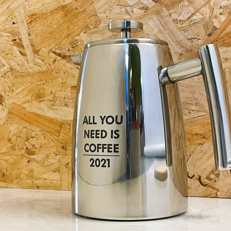 Personalised Stainless Steel Coffee Press
