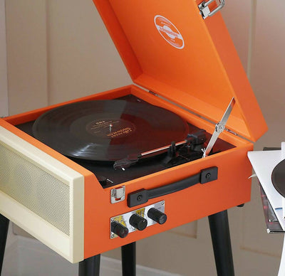 Retro Style Record Player on Legs