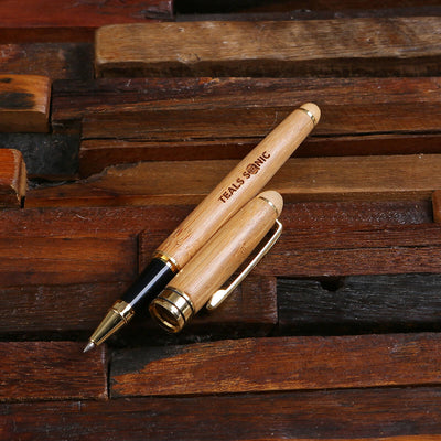 Executive Wood Capped Pen Set With Keepsake Box