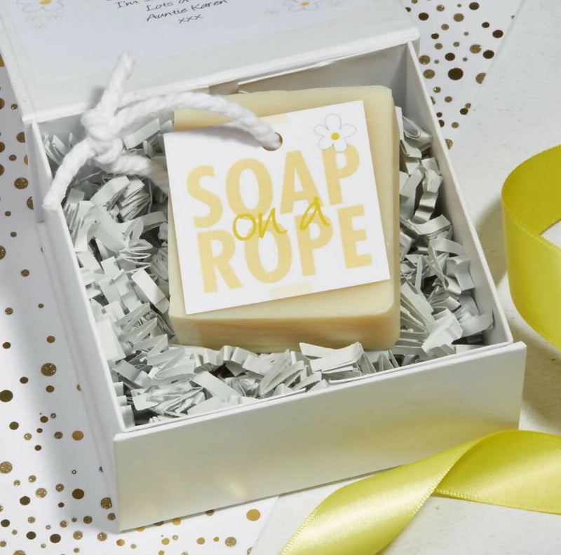 Personalised Soap On A Rope Gift