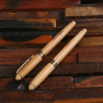 Executive Wood Capped Pen Set With Keepsake Box