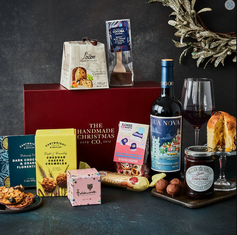 Red Wine & Panettone Christmas Gift Box