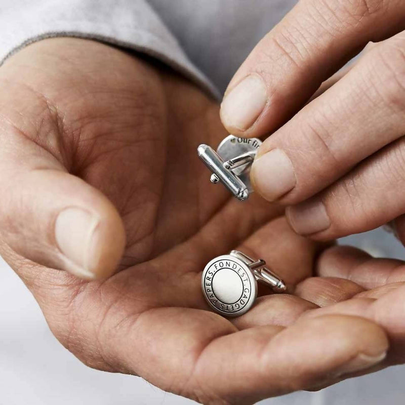 NEW Personalised Coded Coordinate Cufflinks