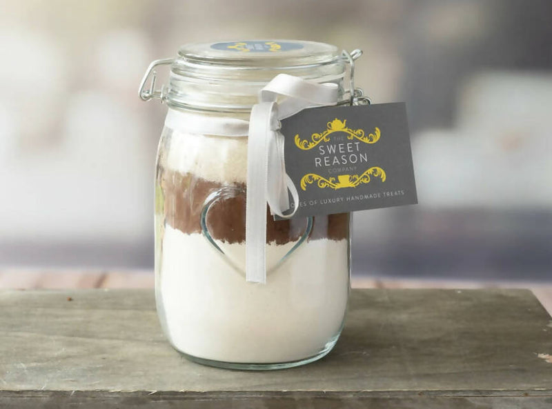 Large Chocolate Cake Mix Jar