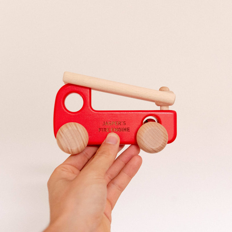 PERSONALISED WOODEN FIRE TRUCK