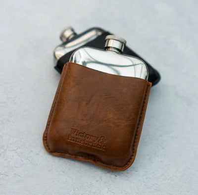 Leather Cased Hip Flask