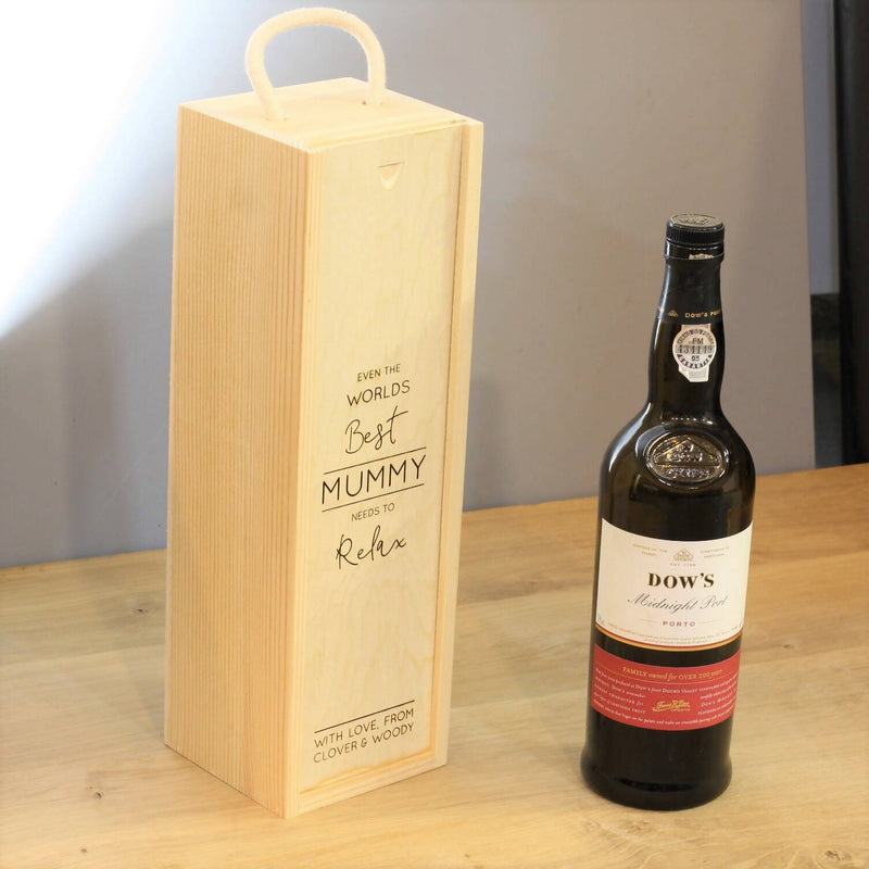 PERSONALISED WOODEN WINE BOX