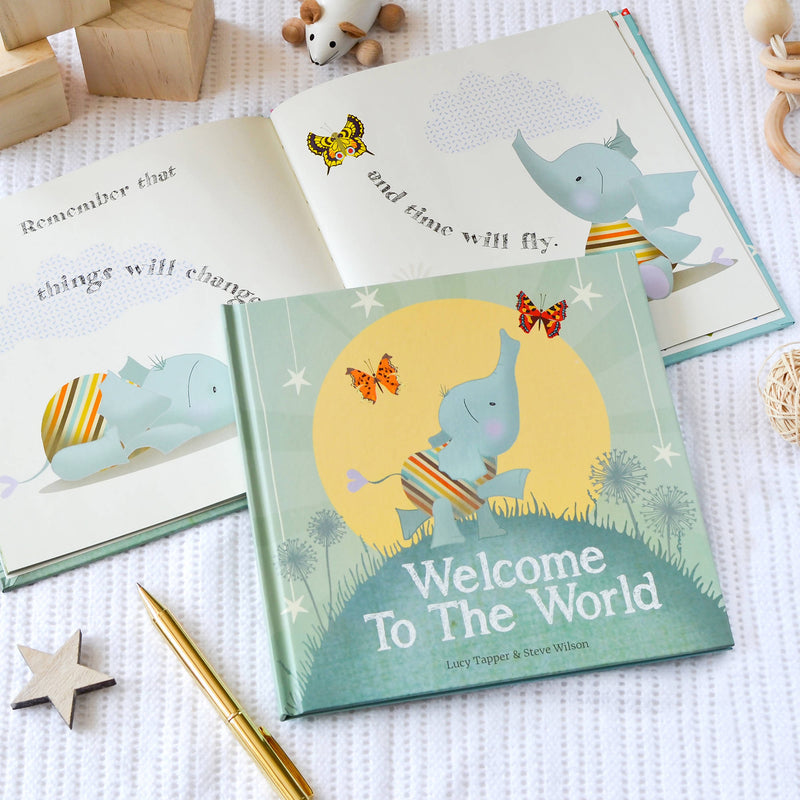 Welcome To The World, hardback New Baby arrival book