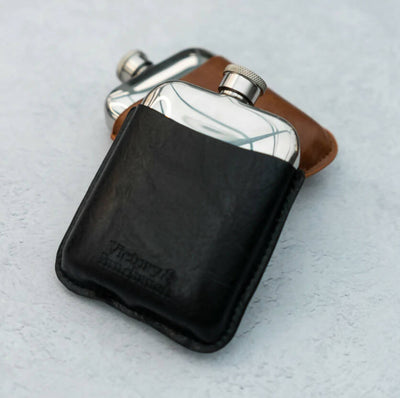 Leather Cased Hip Flask