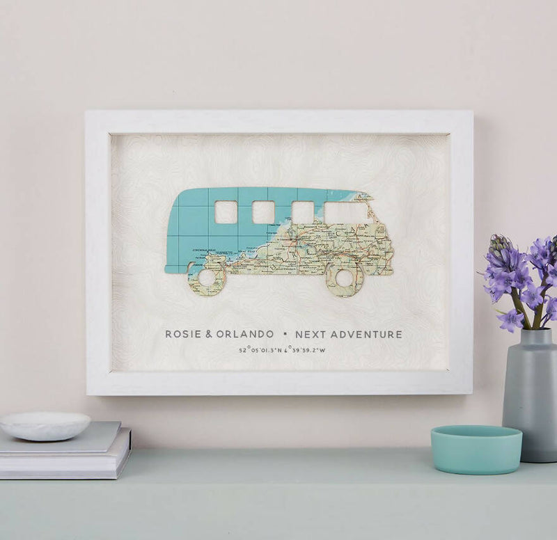 Personalised Map Campervan Print