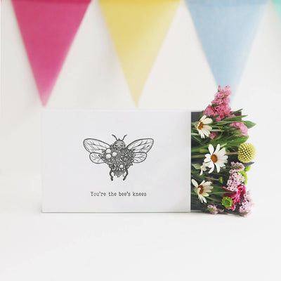 'You're the Bee's Knees' Fresh Flower Botanical Posy Gift Box
