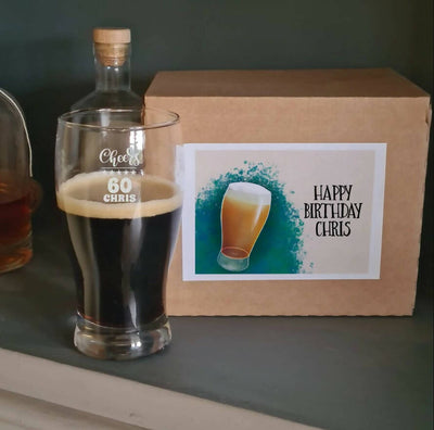 Personalised Birthday Pint Glass