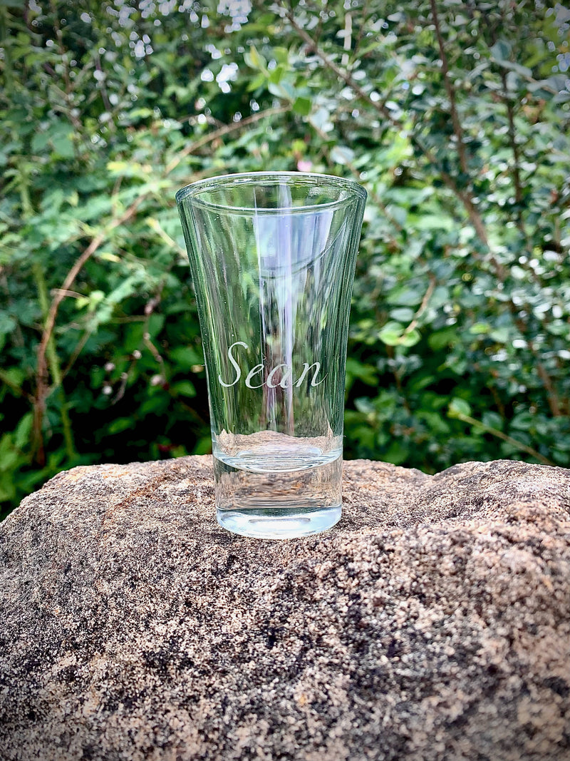 Bespoke Etched Shot Glass