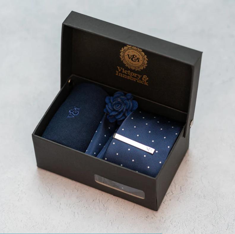 Textured Tie and Sock Gift Sets (Available in multiple colours)