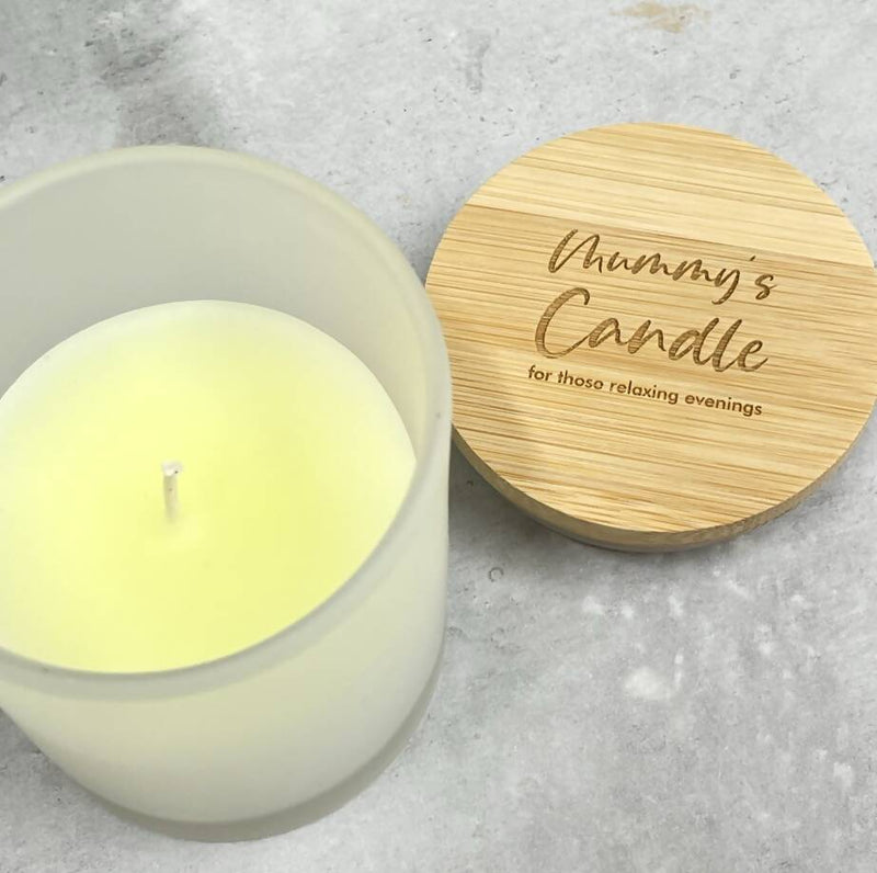 Personalised Vanilla Candle