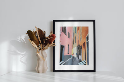 Cinque Terre Original Painting & A4/A3 Giclée Print