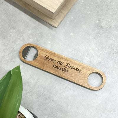 Personalised Wooden Bootle Opener