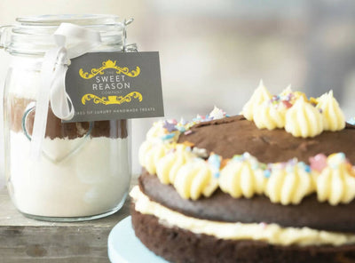 Large Chocolate Cake Mix Jar