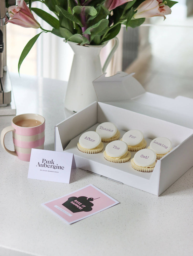 Gift Boxed Logo Branded Cupcakes