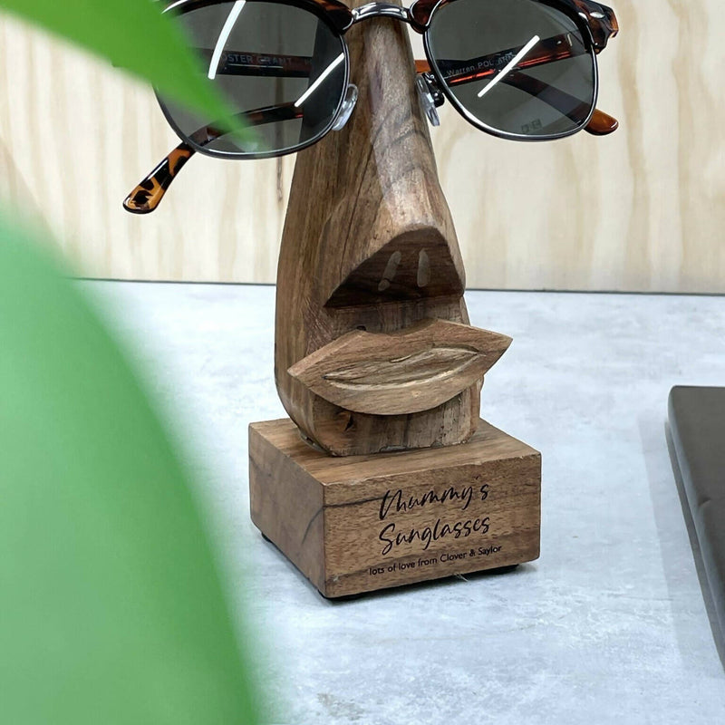 Personalised Wooden Glasses Holder
