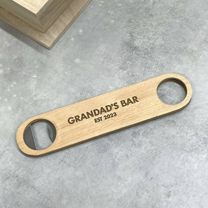 Personalised Wooden Bootle Opener