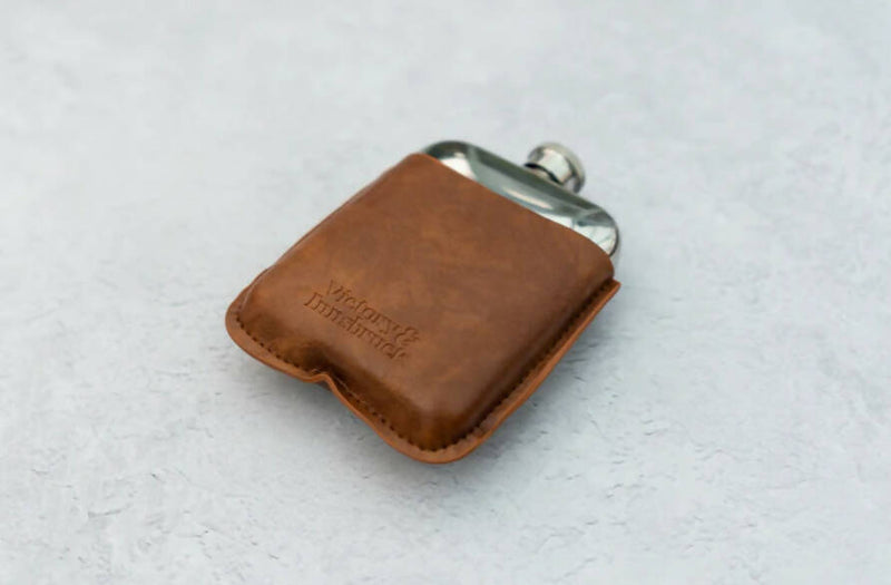 Leather Cased Hip Flask