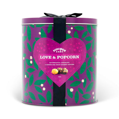 Love and Gourmet Popcorn Gift Tin