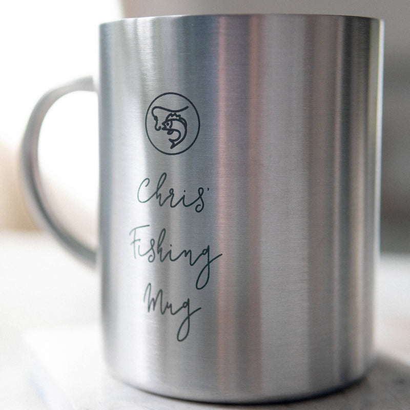 Personalised Stainless Steel Camping Mug