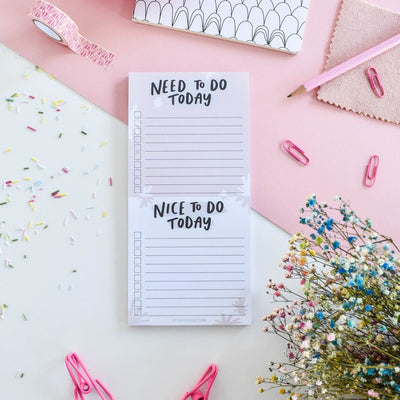 Desk Planner To Do List Pad reads 'Need To Do Today'