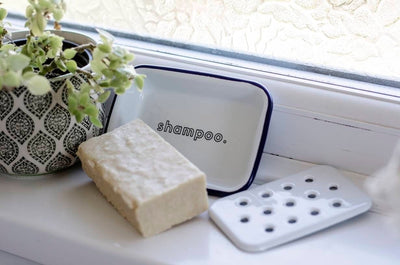 Shampoo - Engraved Enamel Soap Bar Dish