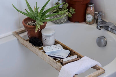 Shampoo - Engraved Enamel Soap Bar Dish