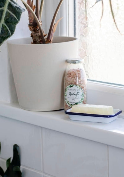 Keeping Clean + Green - Engraved Enamel Soap Dish