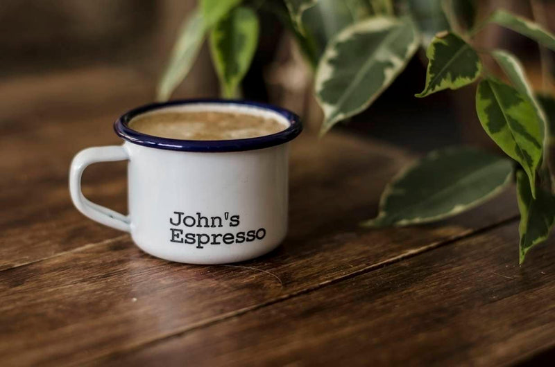 Personalised Espresso Enamel Cup