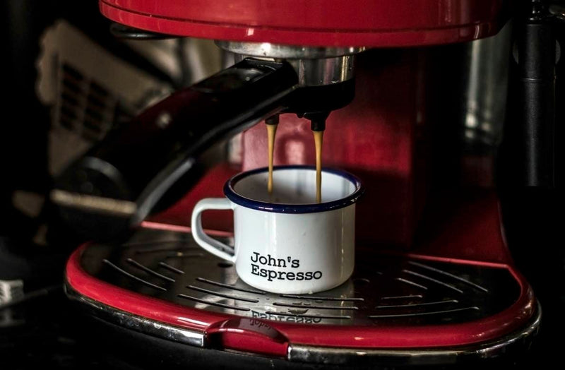 Personalised Espresso Enamel Cup